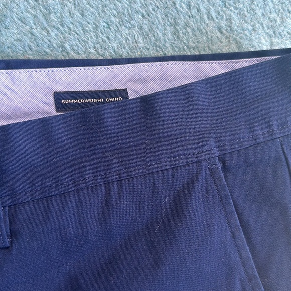 J.crew factory summer weight chino. 34 x 32. Blue - Picture 3 of 4